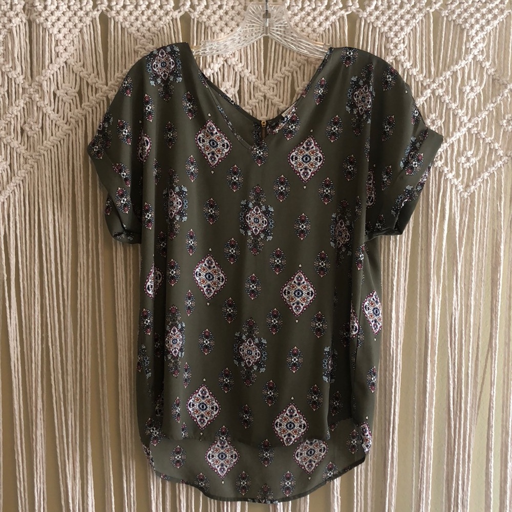 Green dress shirt